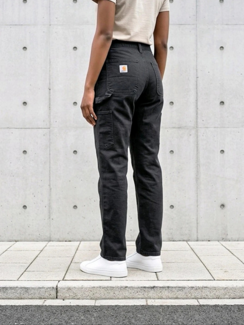 Carhartt Original Fit Black Utility Work Pants Women's 8 Regular